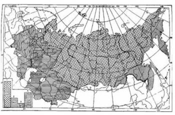 Цифрами обозначены бассейны: 1 – Северного ледовитого океана, 2 – Тихого океана, 3 – Атлантического океана, 4 – бессточный Арало-Каспийский.