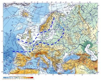 По мере таяния ледника его фронт отодвигался на северо-запад – в любом случае поток Эридан протекал в пределах указанных границ.